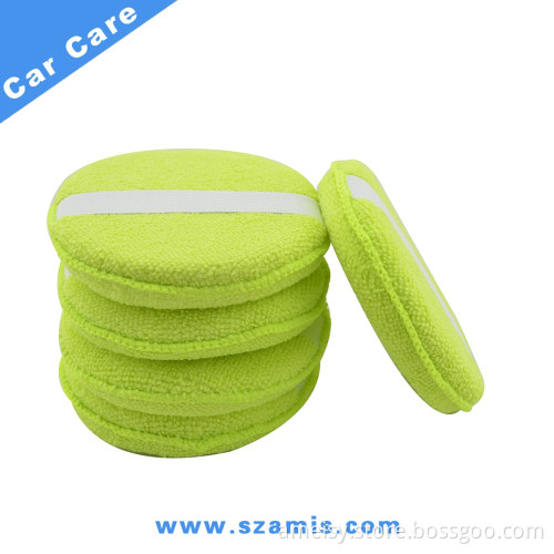 Soft Microfiber Foam Sponge Car Wax Applicator Pad